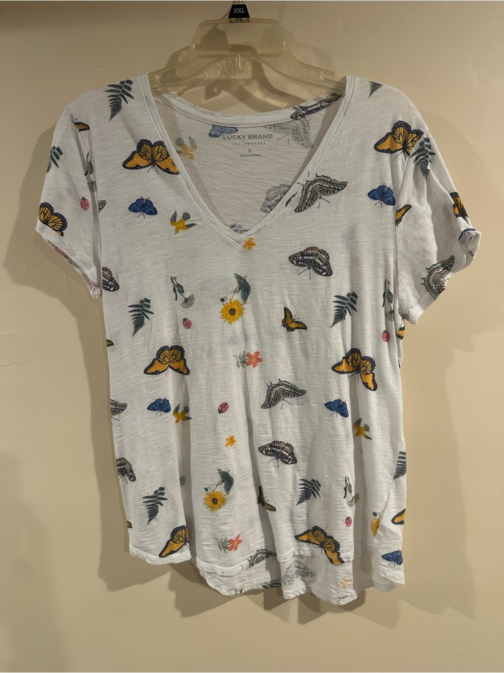 Lucky Brand butterfly tshirt